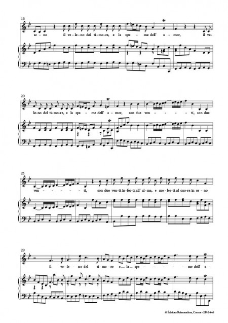 Vivaldi : Son due venti infesti, chant et clavier