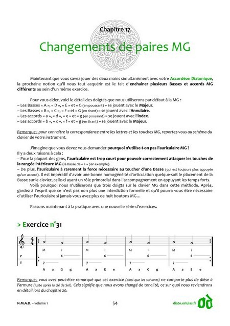 Nouvelle méthode d'accordéon Diatonique - ORLUDIATO