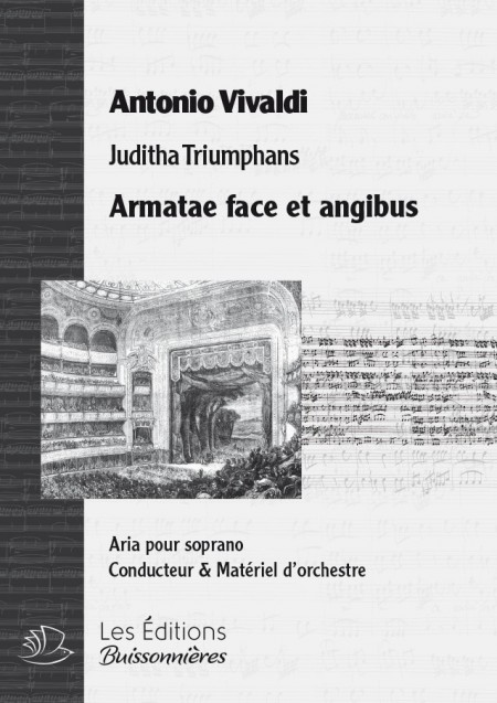 Vivaldi : Armatae face et angibus (Juditha trionfans), chant et orchestre