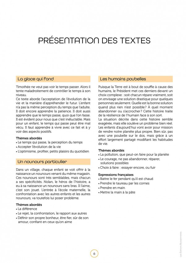 Scop Les Editions buissonnieres Histoires de changements pour mieux s