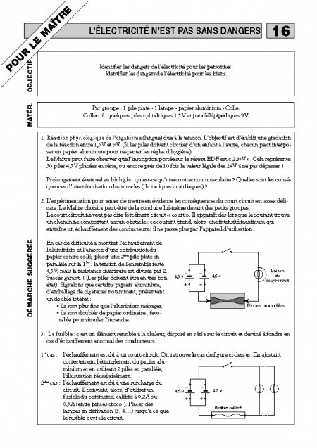 Électricité et réalisations technologiques