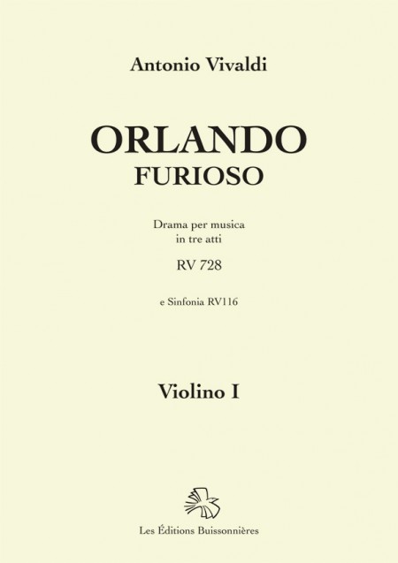 Orlando furioso (opéra de Antonio Vivaldi RV 728) matériel d'orchestre