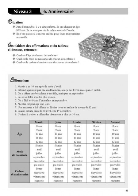 Jeux de logique au cycle 3 (vol. I)